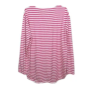 CHINTI AND PARKER Red White Stripe Long Sleeve Tunic Anchor Print Women's Large thumbnail 2