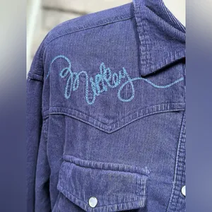 Vintage 90s Mickey Mouse‎ Unlimited Corduroy Embroidered Western Shirt Cowgirl thumbnail 3