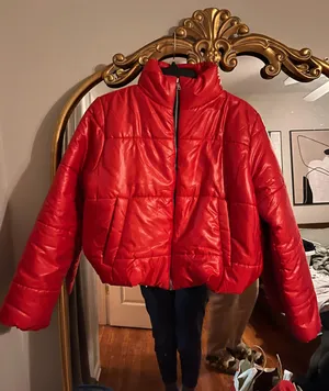 Red Puffer Jacket thumbnail 1