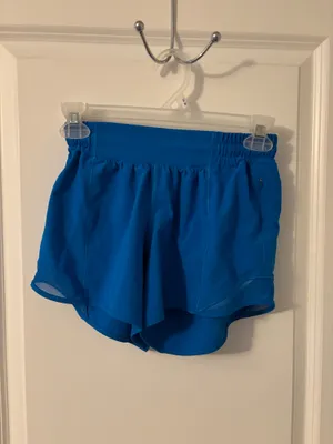 Lululemon Athletica Poolside Blue Athletic Shorts, Sz 4 thumbnail 1