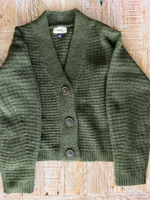 Universal Threads 🌿Olive Green Chunky Knit Cardigan🌿 ~xs thumbnail 3