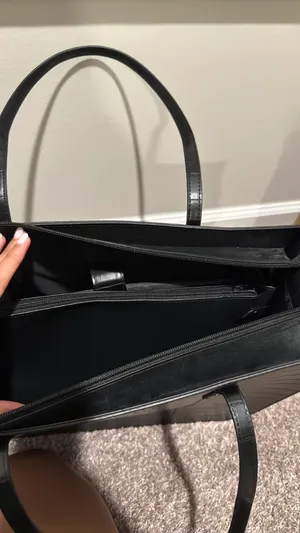 BEIS Work Tote in Black Croc thumbnail 2