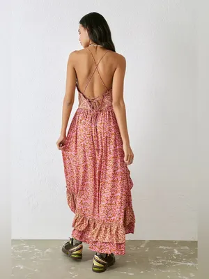 Free People Pink One I Love Midi Dress thumbnail 2