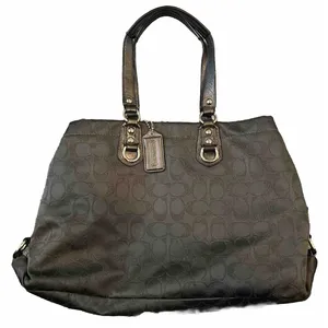 Coach Ashley Metallic Signature C‎ Shoulder Bag Charcoal Gray F18776 thumbnail 4