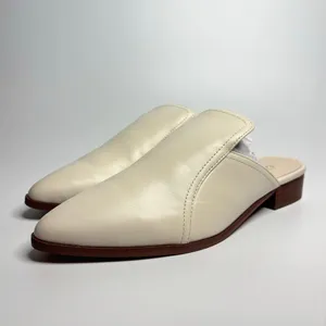 42 GOLD by Chinese Laundry Rue Pointed Toe Mules in Ecru Soft Leather thumbnail 2