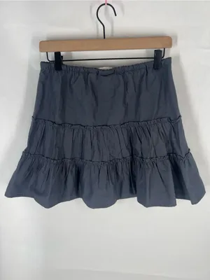 Aritzia Sunday Best Macaron Tiered Mini Skirt Vintage Navy XS NWT thumbnail 8