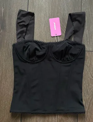 Edikted Mesh Corset thumbnail 1