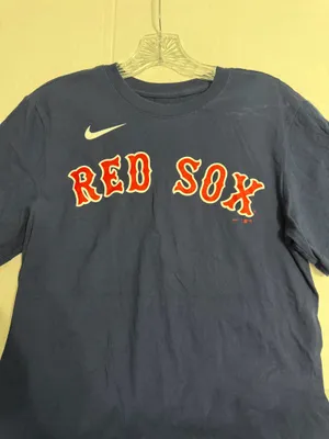 The Nike Tee MLB Women's Navy Blue Red Sox Short Sleeve Tee Number 34 Ortiz thumbnail 2