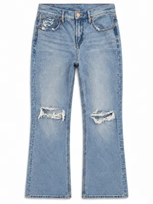 American Eagle 90’s bootcut distressed knees light wash comfort waist jeans 2reg thumbnail 2