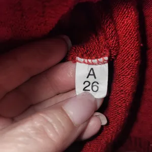 Vintage Red Knit Cardigan Top Set Long Sleeve Button Up Sweater Size S‎ thumbnail 5
