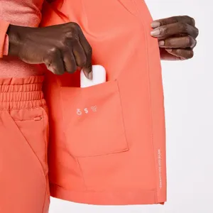 Figs Sebina Jacket Fiery Coral Size Xsmall thumbnail 3