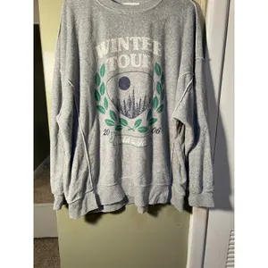 Aerie Women's Size Large Cozy Crew Sweatshirt The Chill Gray Winter Tour 06 Cold thumbnail 6