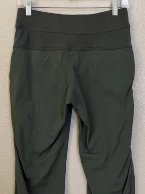 Athleta Jasper Green Hiking Stretch Trekkie Capri Pants, Sz Small thumbnail 8