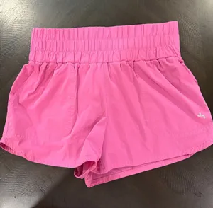 JoyLab Bright Pink Smocked Waist Athletic Shorts thumbnail 1
