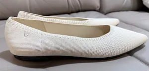 Vivaia Ballet Flats Aria 5.0 Pointed Toe Cream Ivory Knit Shoes Womens 43 thumbnail 1