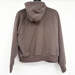 Athleta Womens Forever Fleece‎ Brown 1/2 Zip Athleisure Lounge Hoodie Size M thumbnail 9