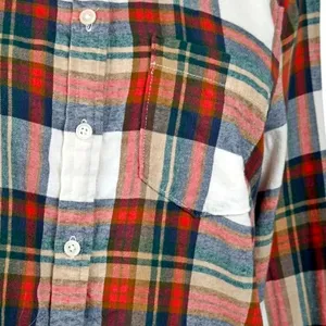 J.Crew  Plaid Light Flannel Long Sleeve Button Down Shirt Gorp thumbnail 4
