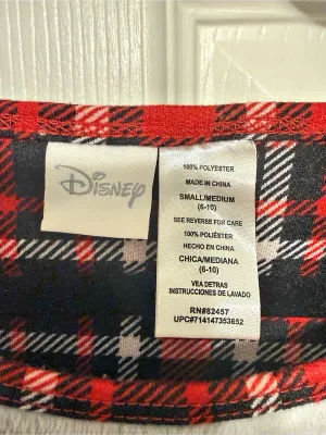 Disney Mickey Mouse Plaid Fleece Sleep Shirt Nightgown Dress Size Small/Medium thumbnail 4