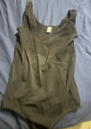 Black Bodysuit Shein thumbnail 1