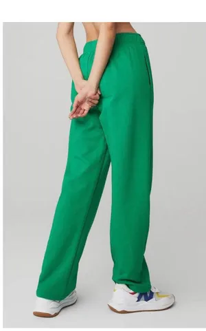 Alo Yoga Accolade Straight Leg Sweatpant Green Emerald S thumbnail 2
