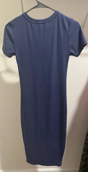 Lulus Blue T-Shirt Navy Crewneck Bodycon Mini Dress thumbnail 2