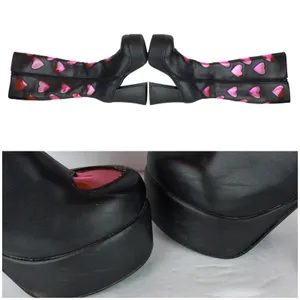 Dolls Kill Sugar Thrillz Heart Platform Boots Womens 6 Black Pink Y2K Cyber Rave thumbnail 12