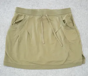 Isis Women's Size M Skirt Olive Green Drawstring French Terry Casual Athleisure thumbnail 1