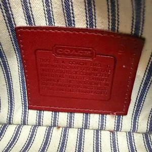 Vintage COACH Red Slim Pouch "Skinny Case" Style 7170 thumbnail 7