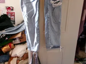 American Eagle Outfitters next level stretch jegging jeans in blue size 8. thumbnail 4