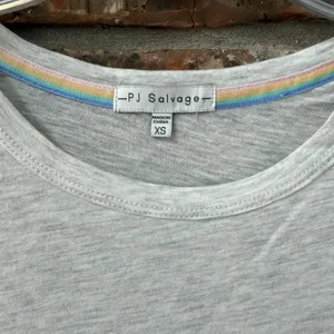 PJ Salvage BRIDE Pastel Embroidered Tee Size XS Casual Lounge Wedding thumbnail 4