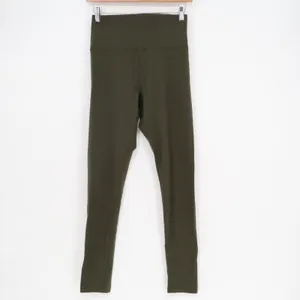 Offline by Aerie Leggings Womens Medium Olive Green Stratch High Rise Skinny Leg thumbnail 2