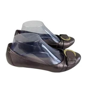Andrew Geller‎ Brown Metallic Buckle Low Heeled Ballet Slip Ons Office Wear 7.5 thumbnail 2