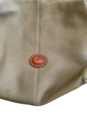DOONEY & BOURKE Vintage Tan Brown Pebble Leather Shoulder Bag thumbnail 2