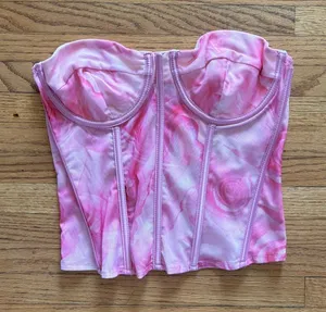 Edikted Pink Corset Top thumbnail 1