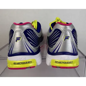 FILA Cool Max Womens Sneaker Size 7.5 - 8 Narrow Silver/Neon RUNS SMALL 5SR20900 thumbnail 7