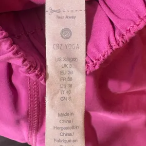 108 | CRZ YOGA High Waisted Smocked Running Shorts Pink Women XS thumbnail 6
