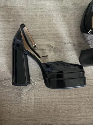 Platform Heels Black Size 8 thumbnail 4