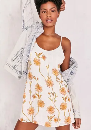 Kimchi Blue floral mini dress thumbnail 1