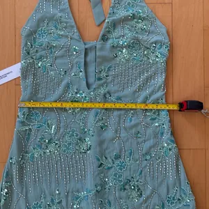 Princess Polly telenova halter green sequin mini dress thumbnail 6