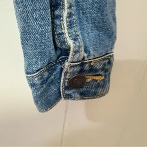 Abercrombie & Fitch Denim Jean Jacket Womens S Blue Distressed Classic thumbnail 11