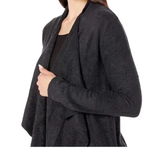 Barefoot Dreams Gray‎ / Black Cardigan Small/ Medium thumbnail 12