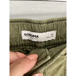 Sonoma Cargo Shorts Olive Green Utility Stretch Cotton Womens Size 10 thumbnail 4