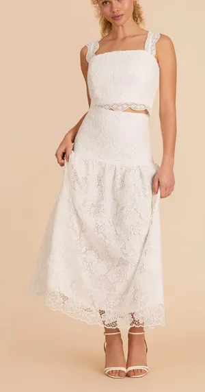 Birdy Grey 2 piece skirt and tank Bridal thumbnail 1