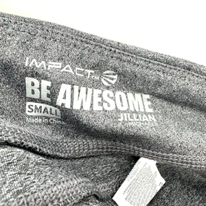 Impact Be Awesome size‎ small gray athletic short shorts thumbnail 3