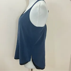 Amanda Uprichard Navy Silk Bow Back Camisole Tank Top M thumbnail 2