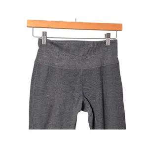 Alo Yoga Athletic Leggings XS Gray High Waist Ribbed Cuff Athleisure Casual Cozy thumbnail 3