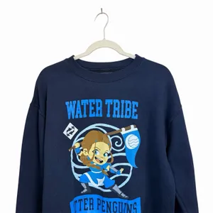 Avatar The Last Airbender Sz M Blue Water Tribe Otter Penguins Sweatshirt Top thumbnail 2