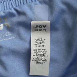 NWOT JoyLab Sky Blue Activewear Athletic Shorts with Fluted Skirt Sides size XXL thumbnail 3