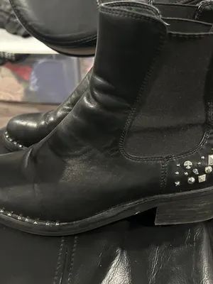 Sam Edelman Studded Black Leather Chelsea Boots thumbnail 4