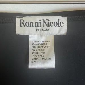 Ronni Nicole Women’s Black Velvet Maxi Skirt Y2K Goth Minimalist Stretch Sz L thumbnail 4